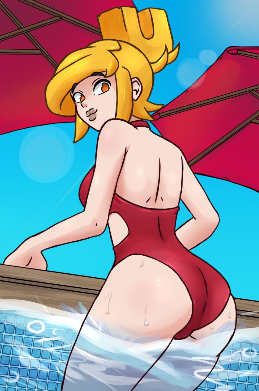 robin_(iconoclasts), iconoclasts, bogar, bikini, bikini_pull