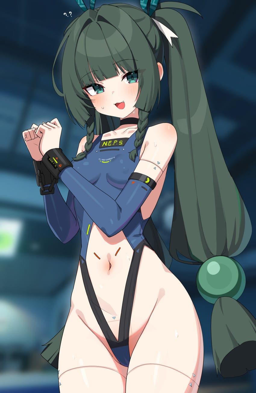 qingyi_(zenless_zone_zero), zenless_zone_zero, wak_kun, 1girls, :3