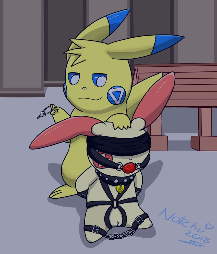 notch, original_character, pikachu, plusle, pokemon_(species)
