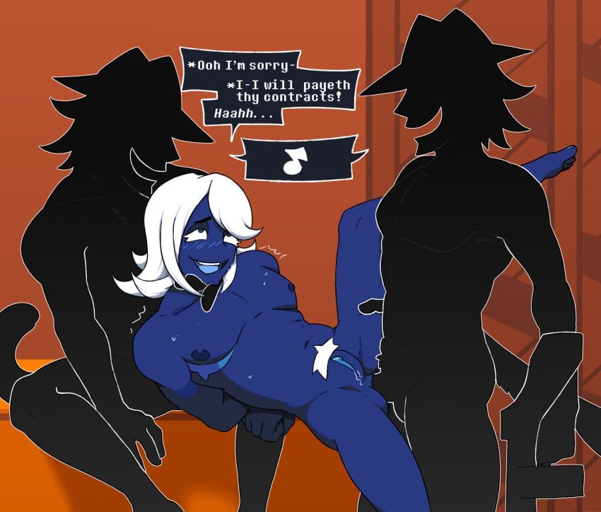 rouxls_kaard, shadowguy_(deltarune), deltarune, lizardotaku, 3boys