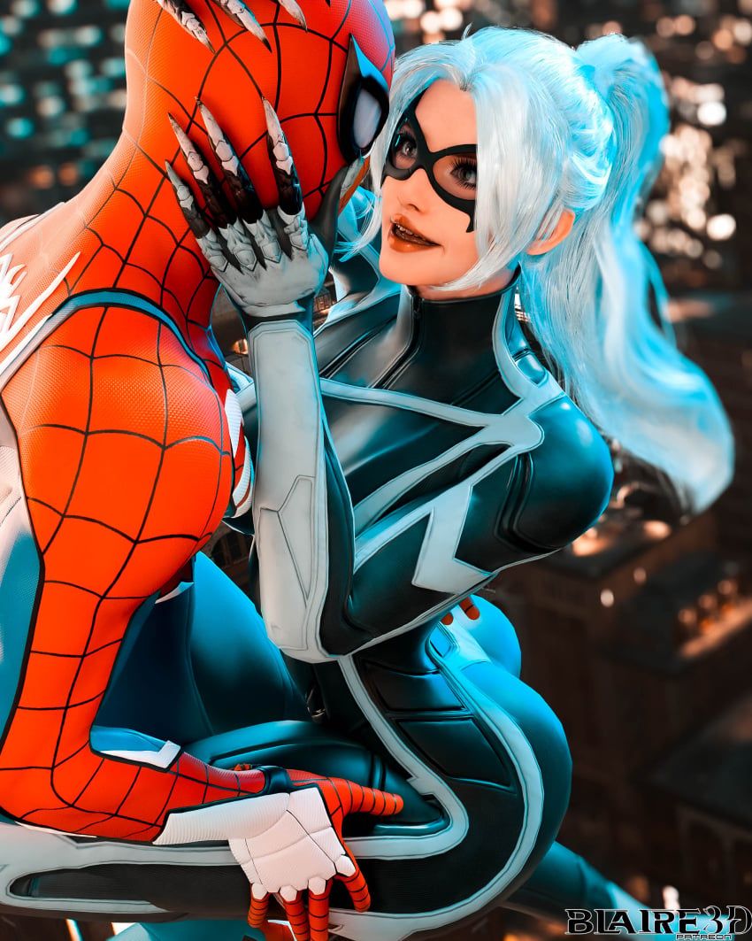 black_cat_(insomniac), black_cat_(marvel), felicia_hardy, peter_parker, spider-man