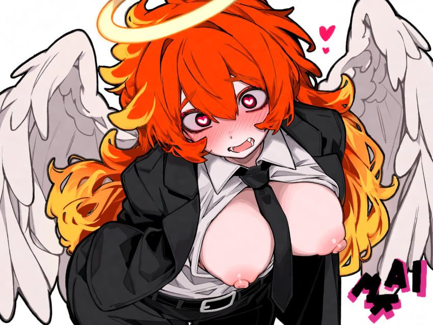 boobs, boobs_out, excitement, fiery_hair, girl