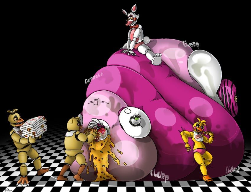 chica_(fnaf), funtime_foxy_(fnaf), glamrock_chica_(fnaf), mangle_(fnaf), toy_chica_(fnaf)