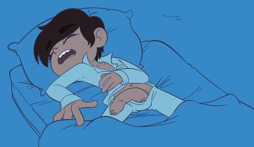 marco_diaz, star_vs_the_forces_of_evil, chromosomefarm, casual, closed_eyes