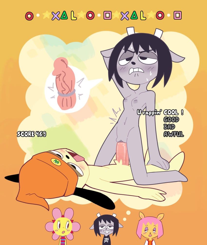 parappa, paula_fox, rammy_lamb, sunny_funny, parappa_the_rapper
