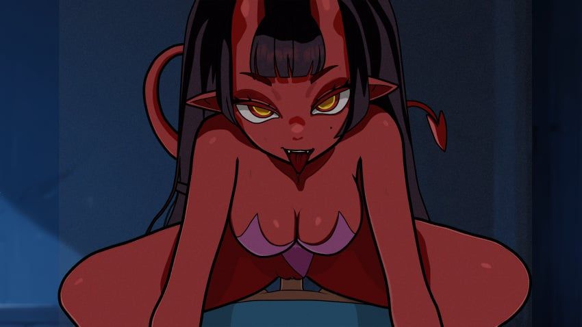 meru_(merunyaa), fur_reaper, 1boy, 1girl, bedroom