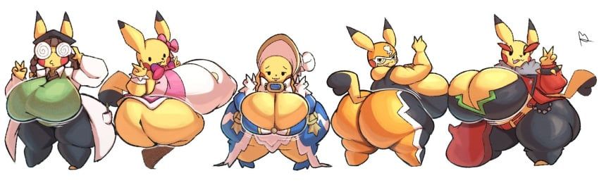 pikachu, pikachu_(cosplay), pikachu_belle, pikachu_libre, pikachu_ph._d