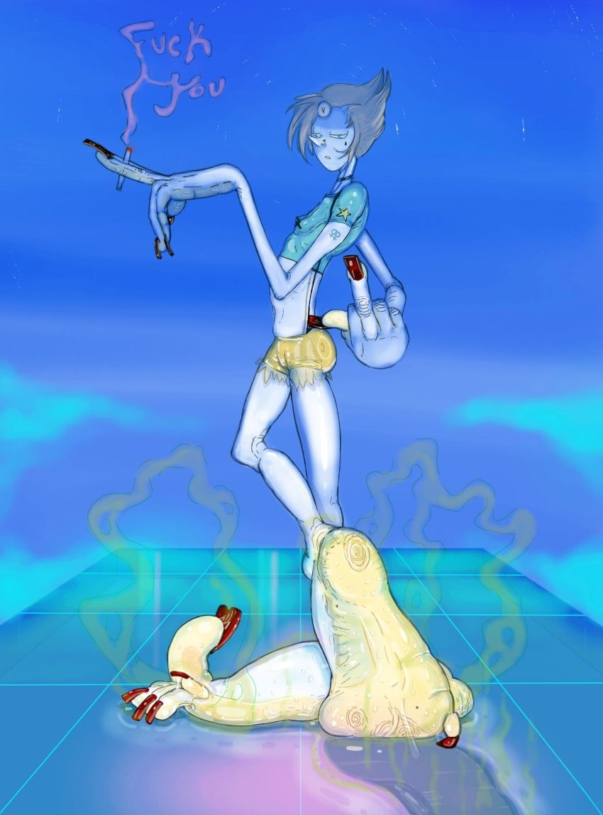 pearl_(steven_universe), steven_universe, slimosaur, slippery_(artist), tooslippy