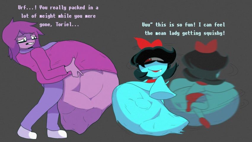aqua_(deltarune), seth_(deltarune), deltarune, ass_focus, vore