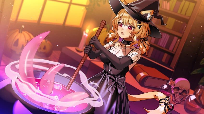 squchan_(vtuber), halloween, vyugen, franek89, 1girls
