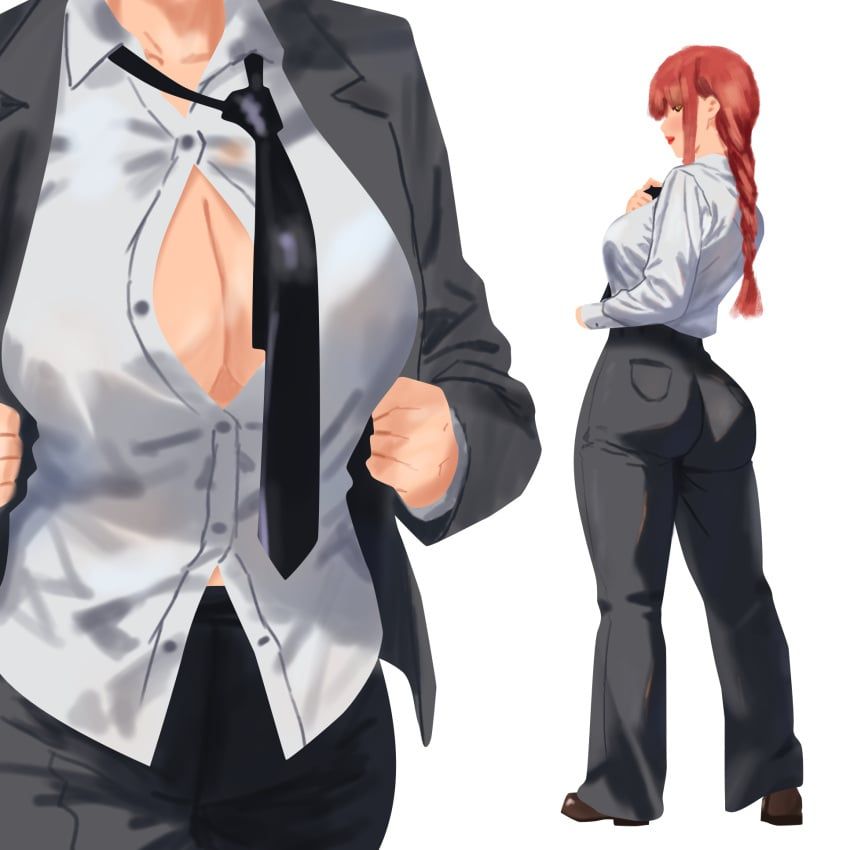 makima_(chainsaw_man), chainsaw_man, big_ass, big_breasts, curvy