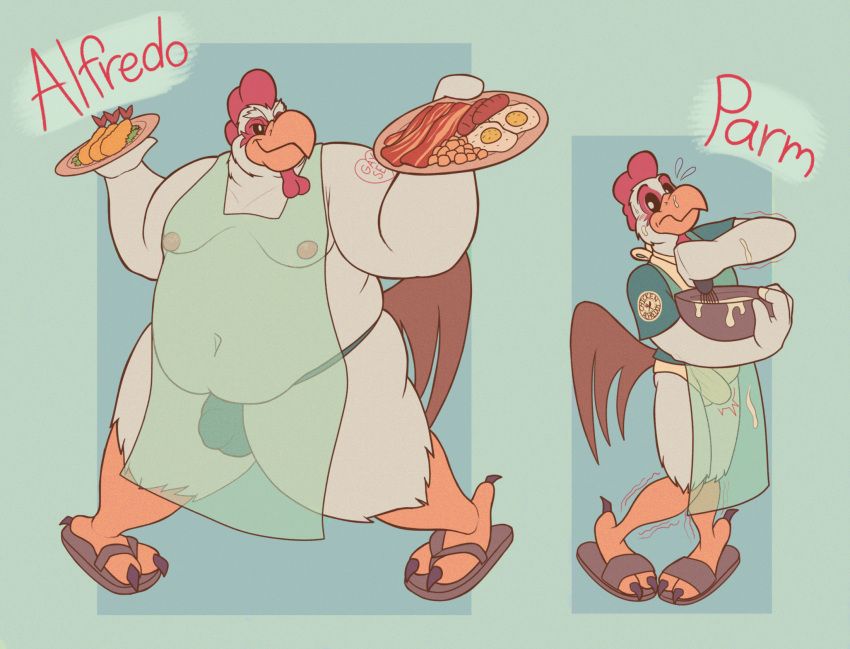 anthro, apron, avian, beak, belly