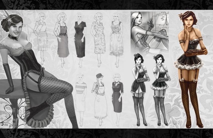 history, pandemic_studios, the_saboteur, breasts, burlesque