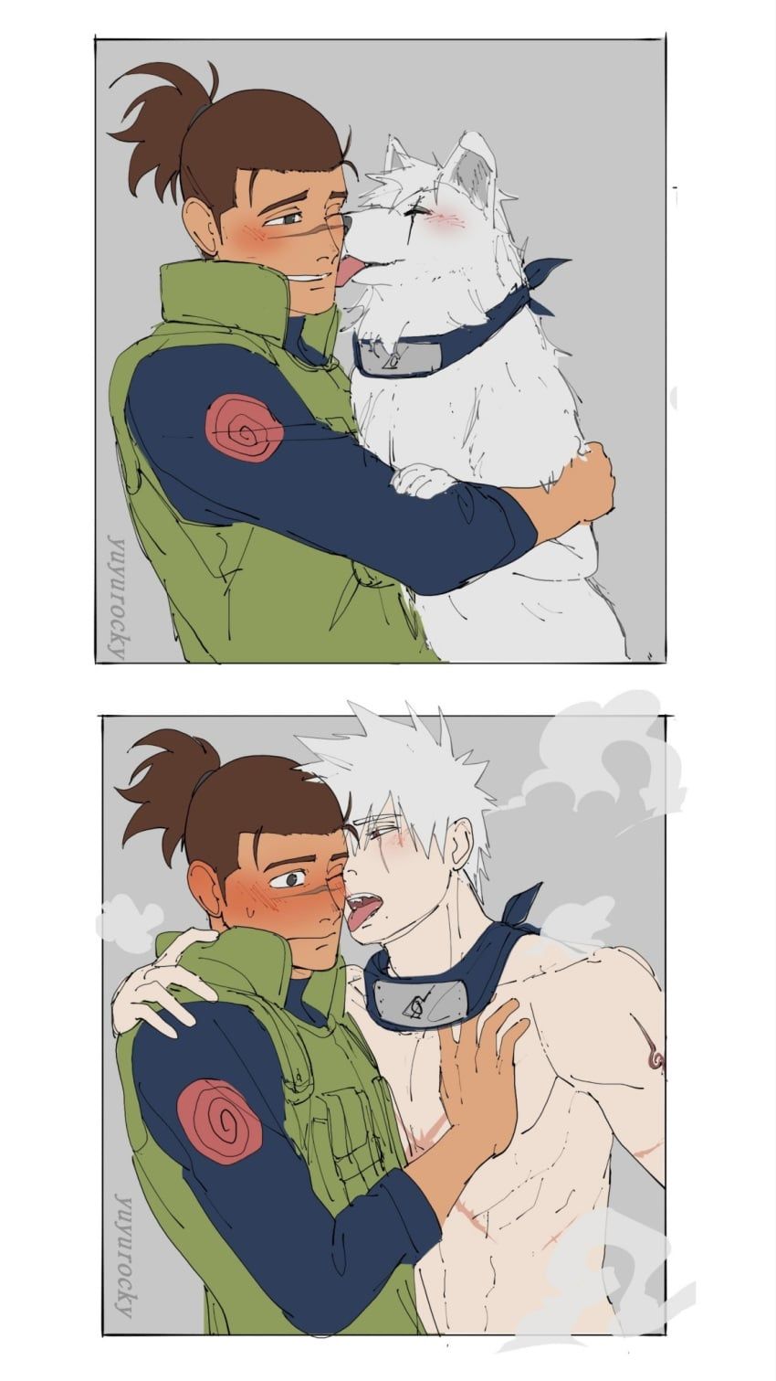 hatake_kakashi, kakashi_hatake, umino_iruka, naruto, naruto_(series)
