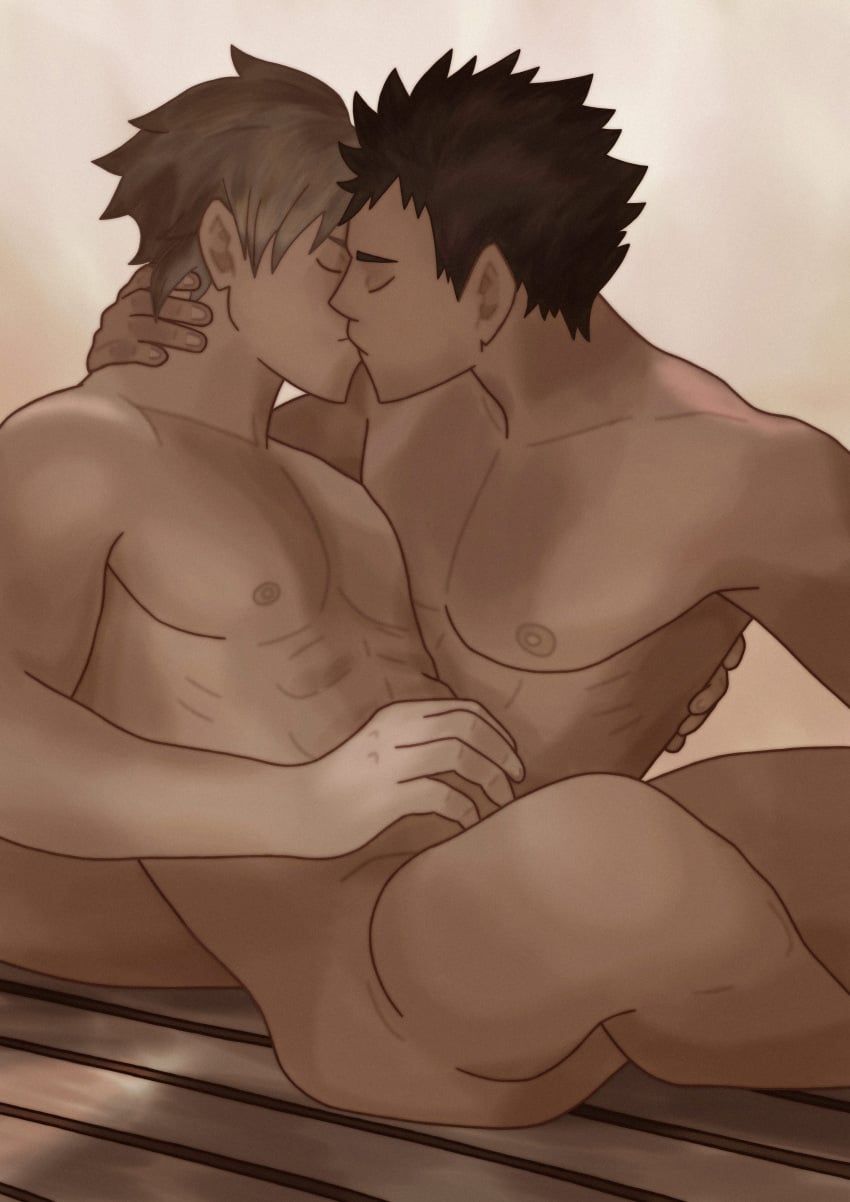 iwaizumi_hajime, semi_eita, haikyuu!!, simonsuke, bara