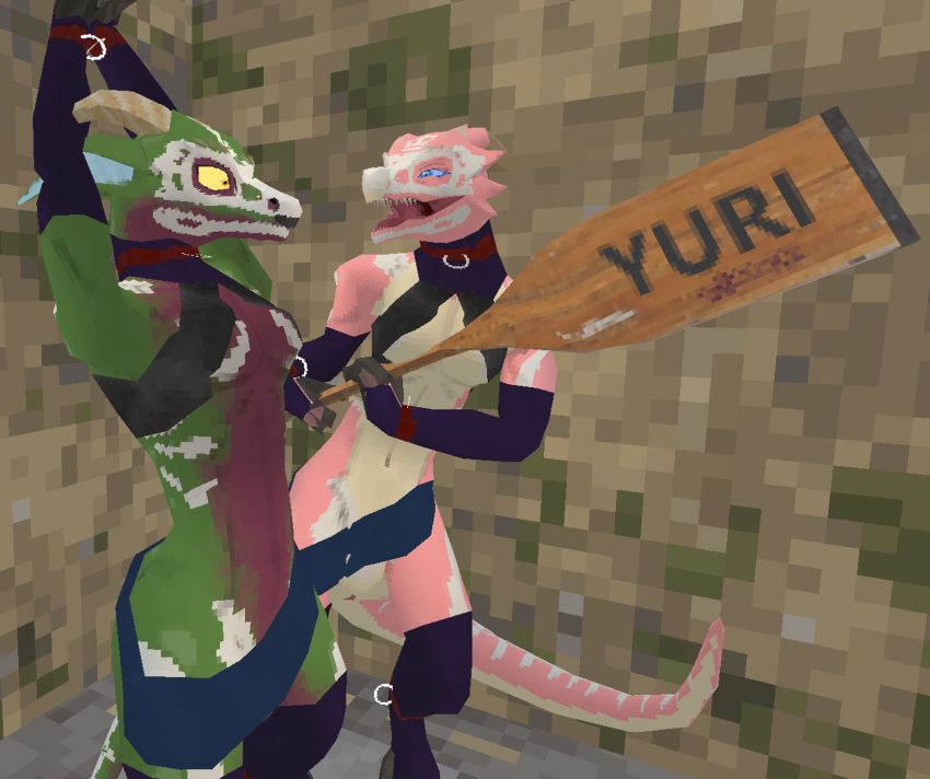 tik_tik, kobold_dellarte, anthro, bondage, bound