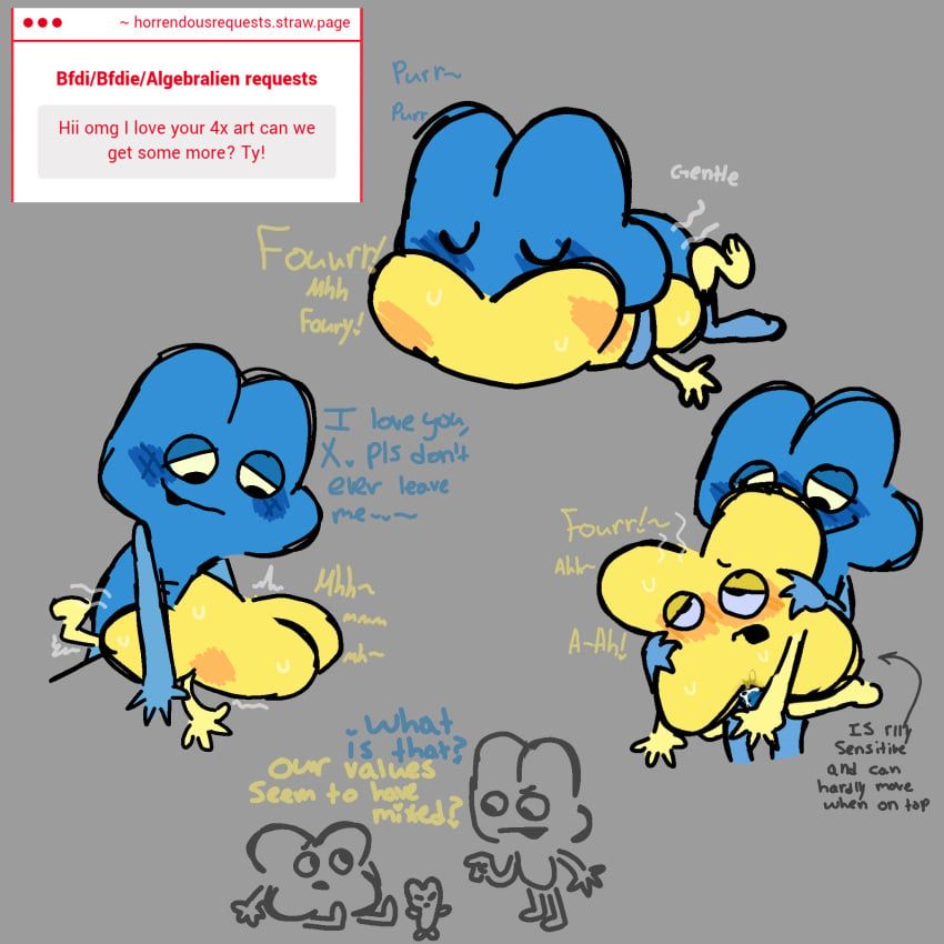four_(bfb), x_(bfb), battle_for_dream_island, bfb, bfdi