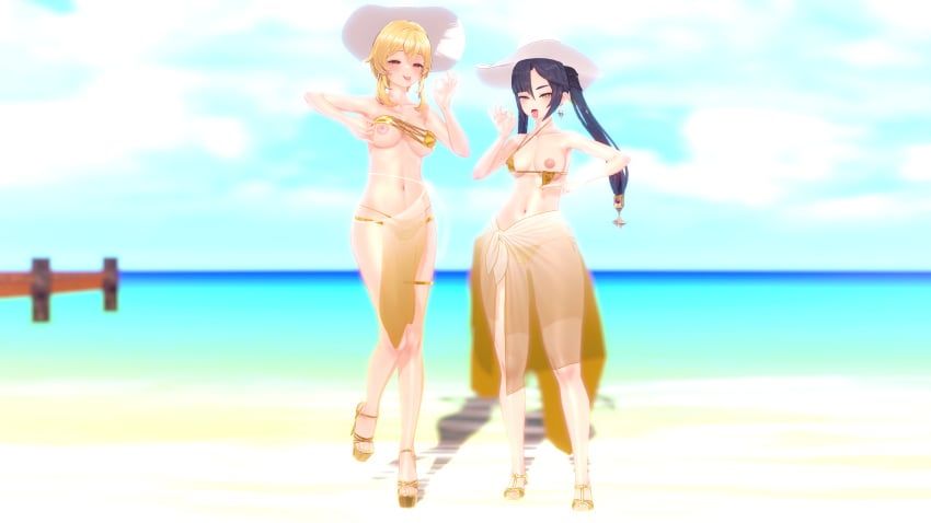 lumine_(genshin_impact), mona_(genshin_impact), genshin_impact, hoyoverse, mihoyo