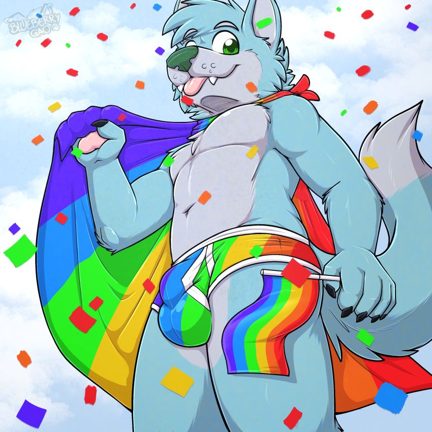 gaokun, anthro, balls_outline, biped, blep