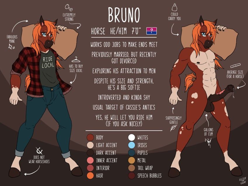 espressothegoat, animal_genitalia, animal_penis, anthro, bisexual_pride_colors