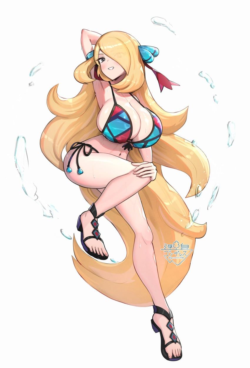 cynthia_(pokemon), cynthia_(summer_2025)_(pokemon_masters), game_freak, nintendo, pokemon