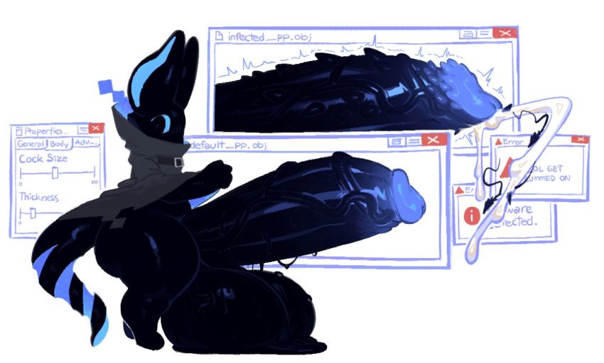 blu3j3ans, blujeanz, anthro, ass, balls