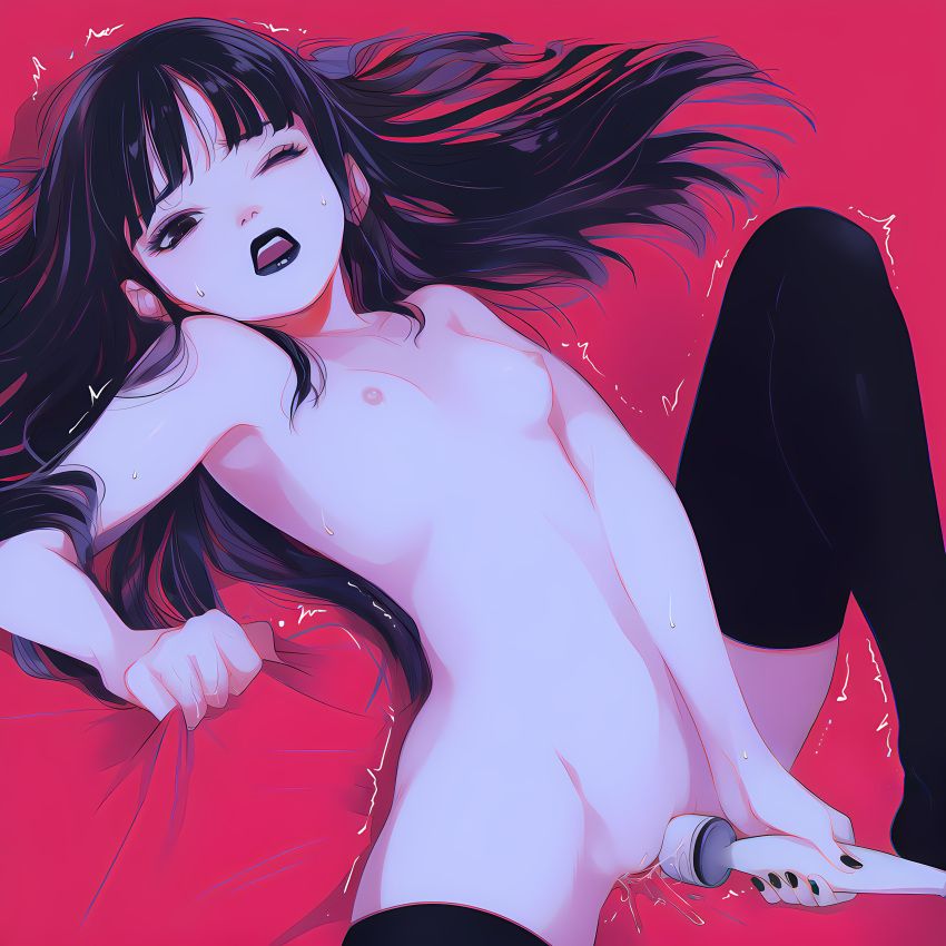 emily_strange, emily_the_strange, izacru0, 1girls, arched_back