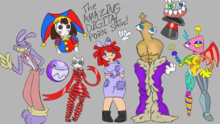 bubble_(the_amazing_digital_circus), caine_(the_amazing_digital_circus), gangle_(the_amazing_digital_circus), jax_(the_amazing_digital_circus), kinger_(the_amazing_digital_circus)