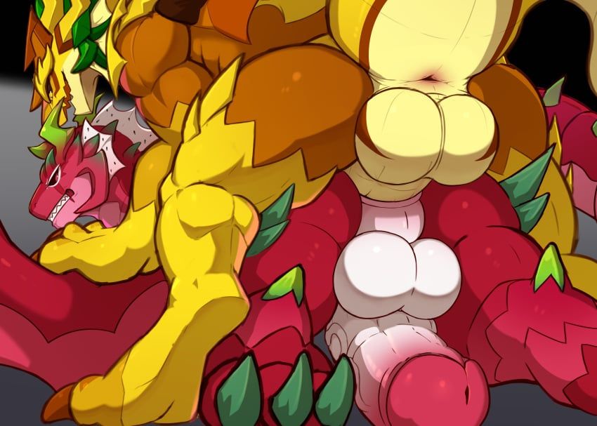 ananas_dragon_cookie, pitaya_dragon_cookie, cookie_run, mythology, karukim