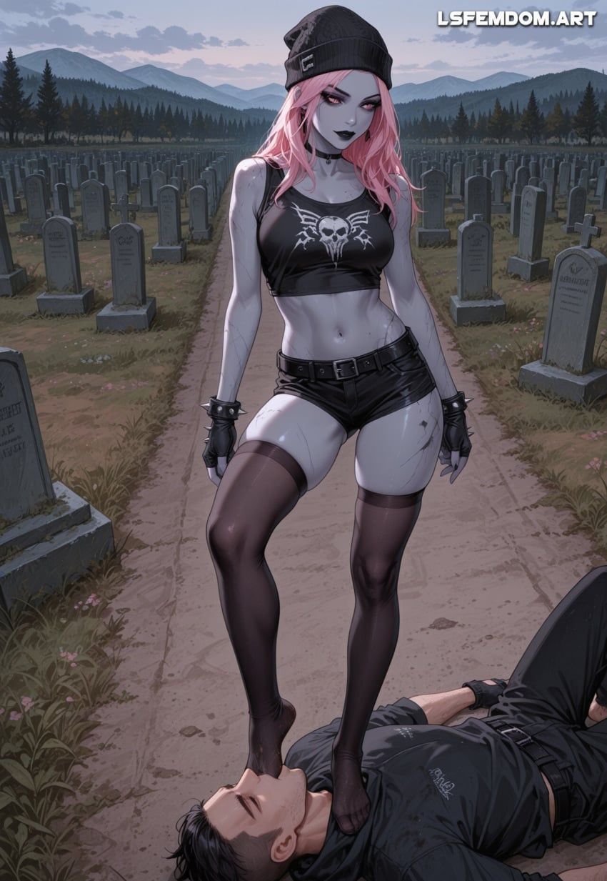 midnight_dusk_(fortnite), fortnite, lsfemdomart, belt, dominant_female