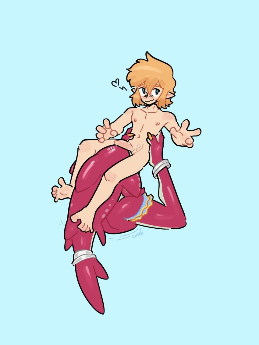 link, prince_sidon, nintendo, the_legend_of_zelda, xing1
