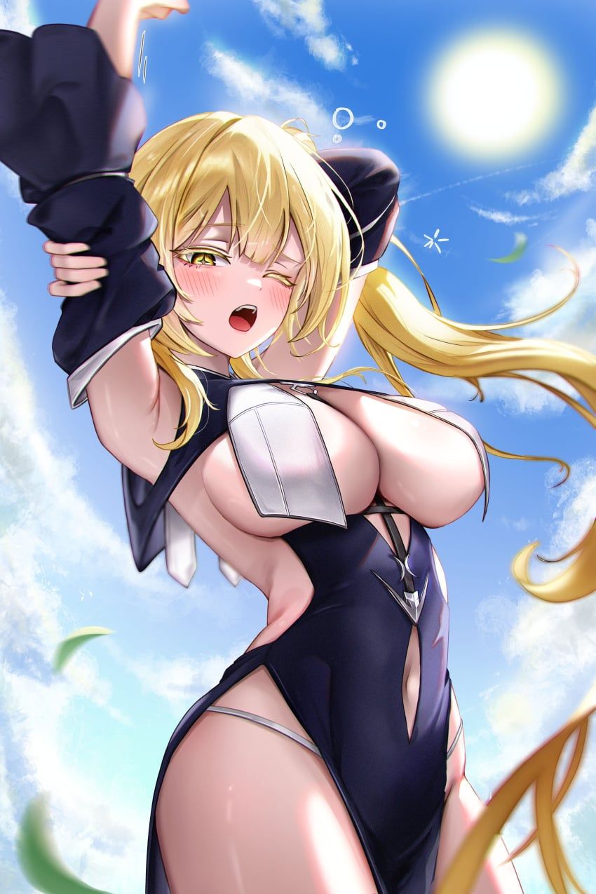 eterna, original, chowol, 1girls, armpits