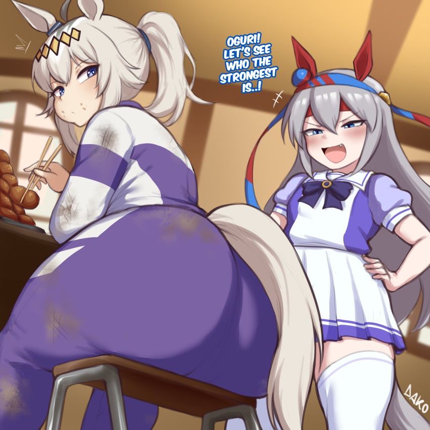 oguri_cap_(umamusume), tamamo_cross_(umamusume), umamusume, umamusume_pretty_derby, dako