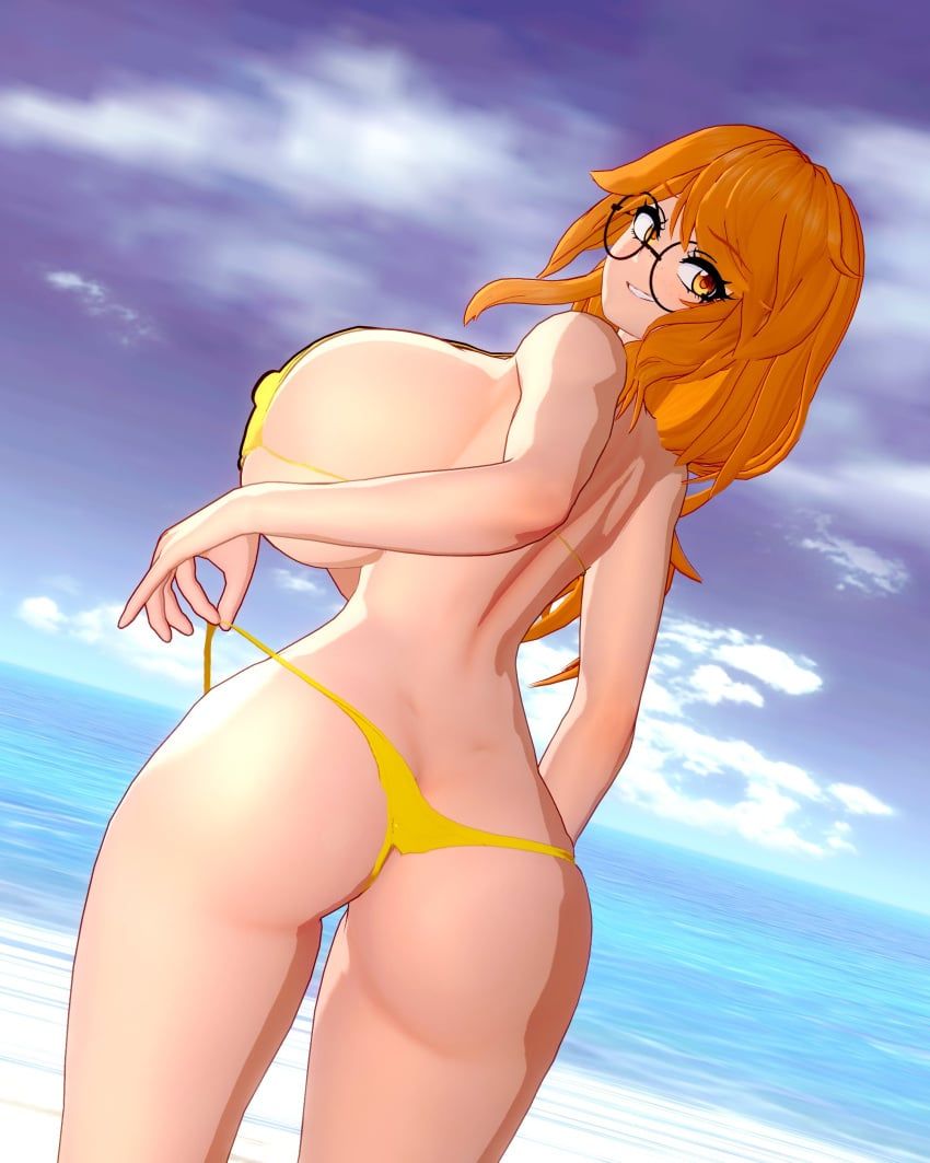 lina_(scratch-key), original, scratch-key, 1girls, back_view