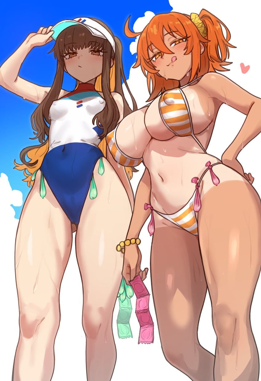 fujimaru_ritsuka_(female), fujimaru_ritsuka_(female)_(brilliant_summer), kishinami_hakuno_(female), fate/extra, fate/grand_order