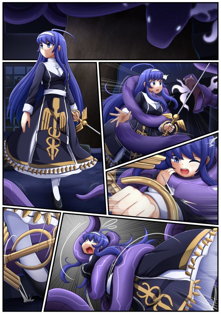 orie_ballardiae, under_night_in-birth, selvalanch, blue_eyes, blue_hair