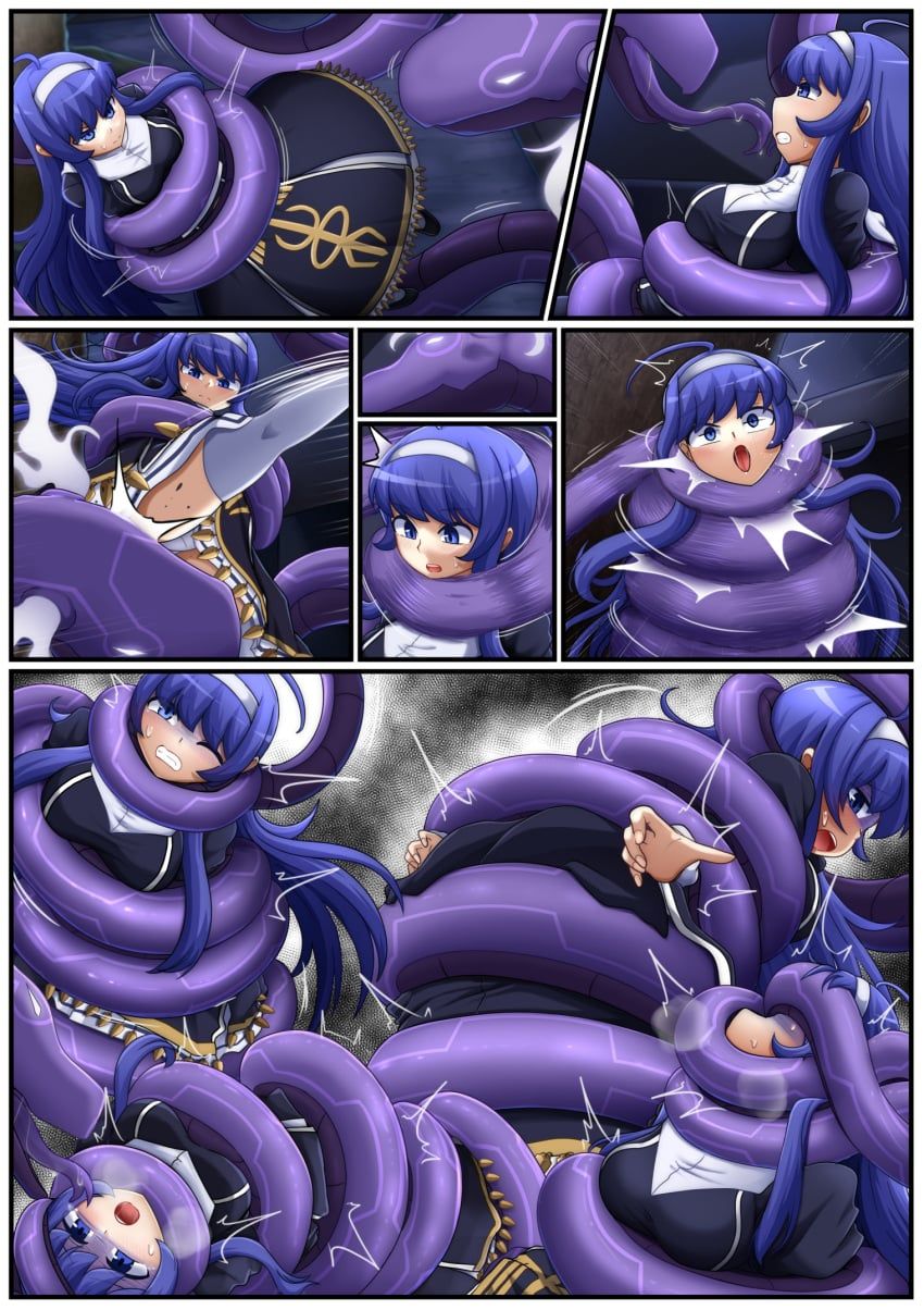 orie_ballardiae, under_night_in-birth, selvalanch, 1girls, asphyxiation