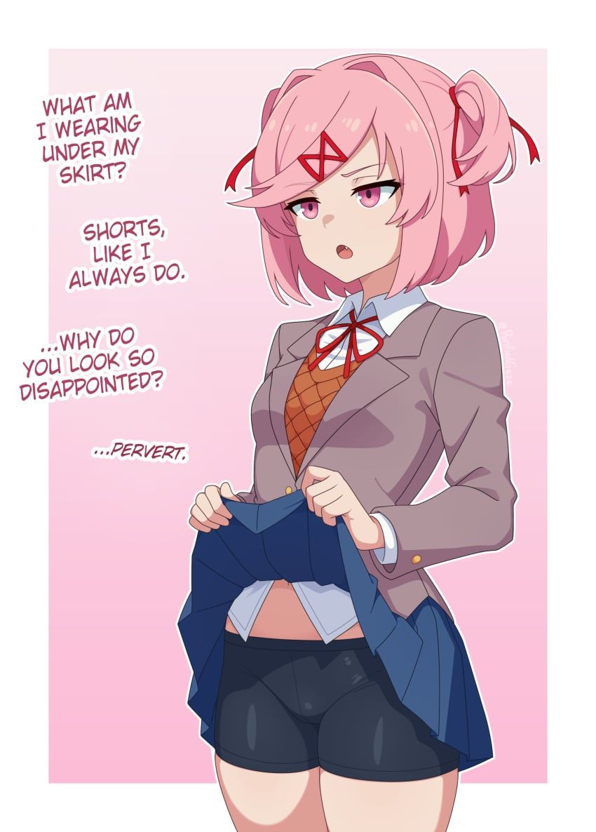 natsuki_(doki_doki_literature_club), ddlc, doki_doki_literature_club, serenity_forge, guilegaze
