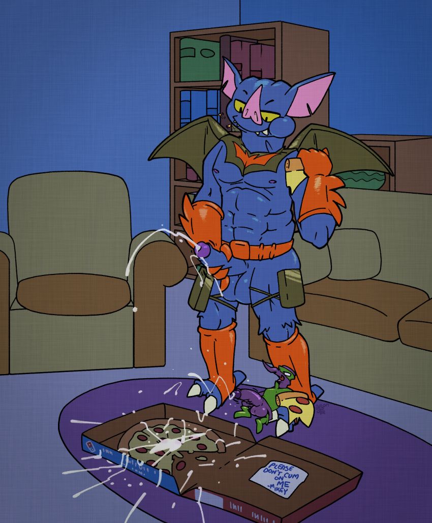 wingnut, teenage_mutant_ninja_turtles, argon_vile, 1boy, abs