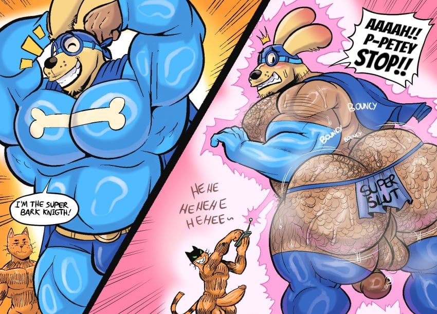 dog_man_(character), petey_the_cat, dog_man_(series), furryonline1, anthro