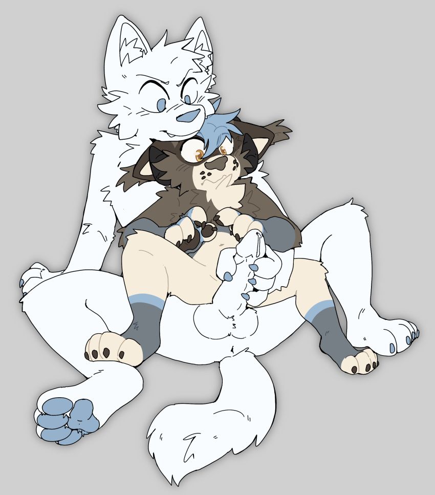 you, puzzozart, ambiguous_gender, anthro, balls