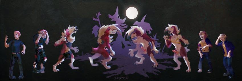 generation_7_pokemon, lycanroc, midnight_lycanroc, pokemon_(species), nintendo