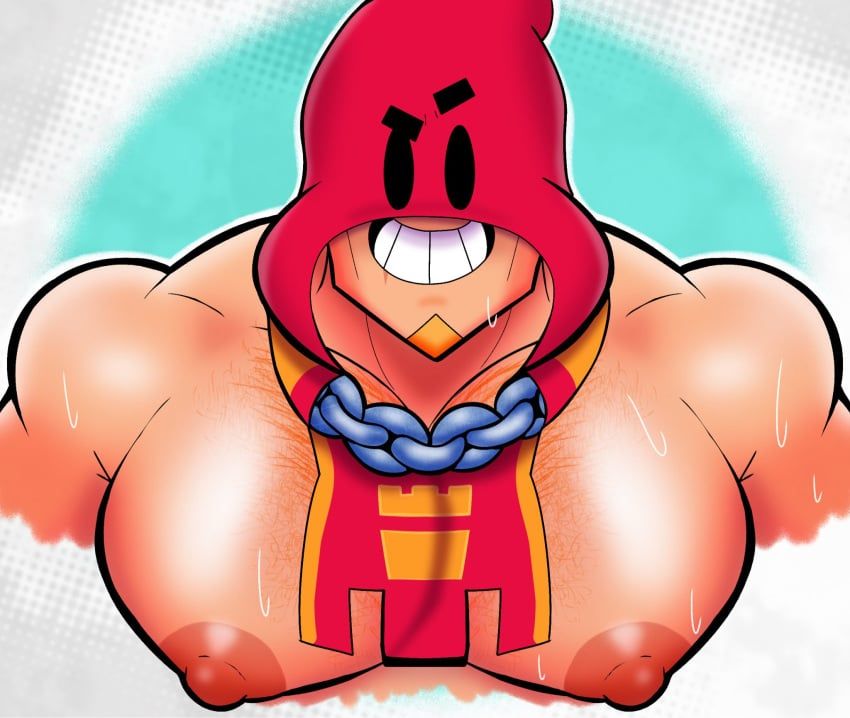 grom_(brawl_stars), brawl_stars, xtra0182, bara, big_pecs