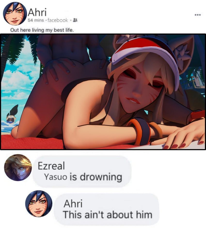 ahri, ezreal, pool_party_ahri, yasuo, facebook