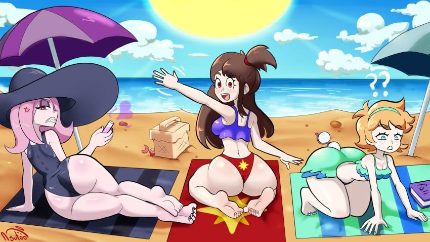 atsuko_kagari, lotte_jansson, lotte_yansson, sucy_manbavaran, little_witch_academia