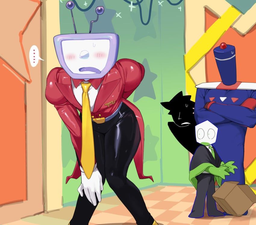 battat_(deltarune), jongler_(deltarune), pippins_(deltarune), pluey_(deltarune), shadowguy_(deltarune)