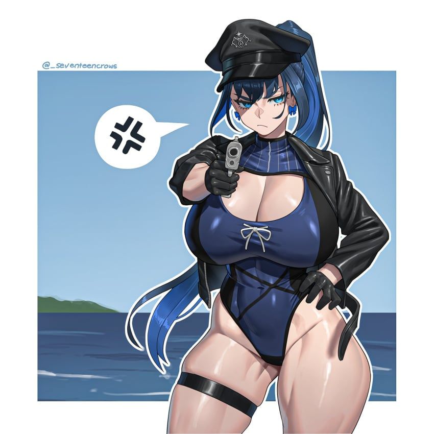 ouro_kronii, hololive, hololive_english, seventeencrows, angry