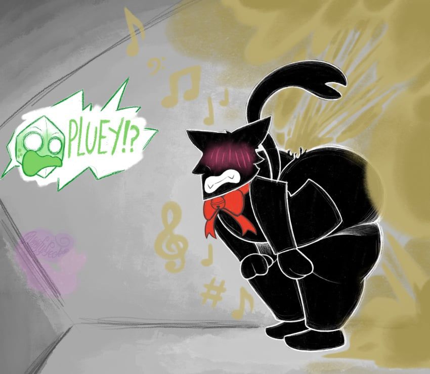 battat_(deltarune), pluey_(deltarune), shadowguy_(deltarune), deltarune, floofygecko
