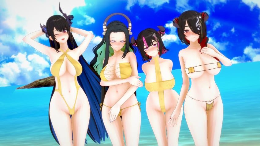 aradia_ravencroft, malpha_ravencroft, mamarissa, nerissa_ravencroft, hololive