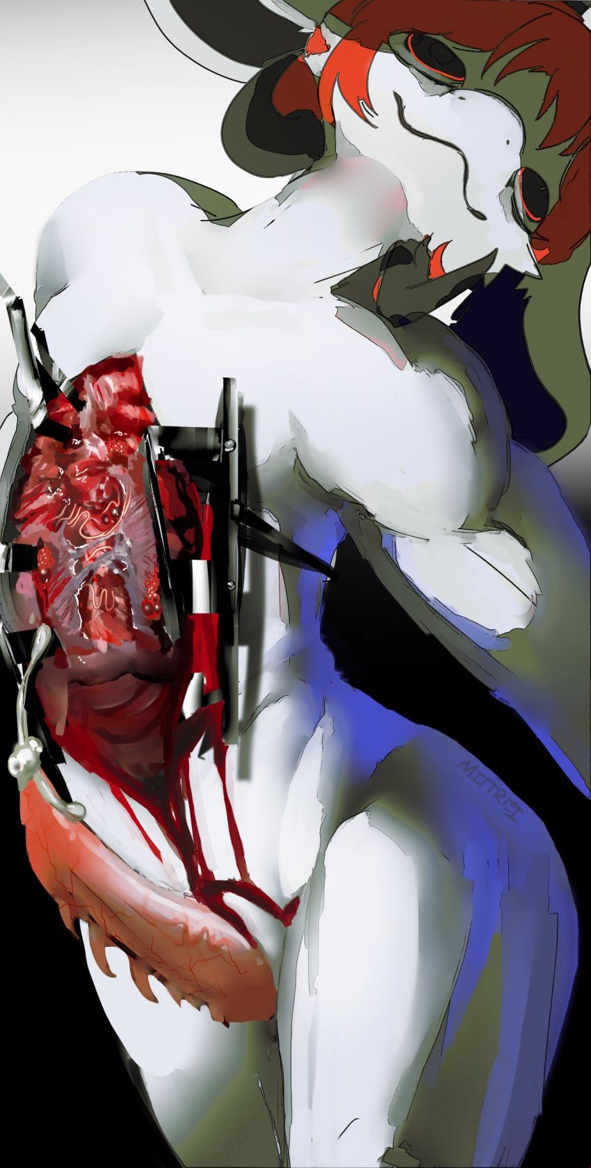 statera_(boxwater), boxwater, animal_genitalia, anthro, black_inner_ear